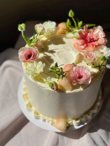 Spring garden cake