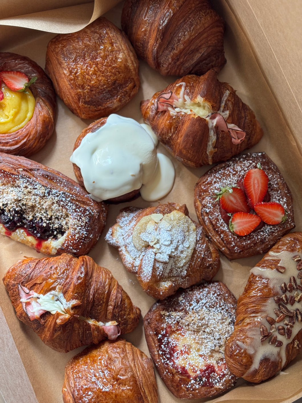 Assorted pastry basket