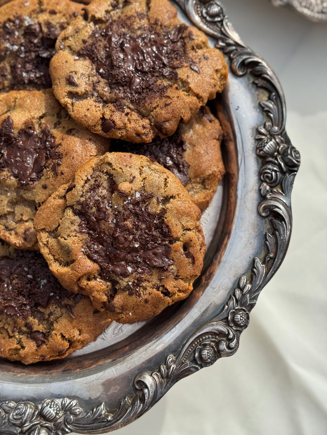 Brown butter sea salt chocolate chip cookies