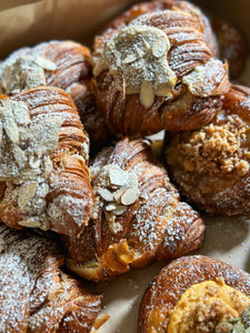 Brown butter almond croissant box of 2/4