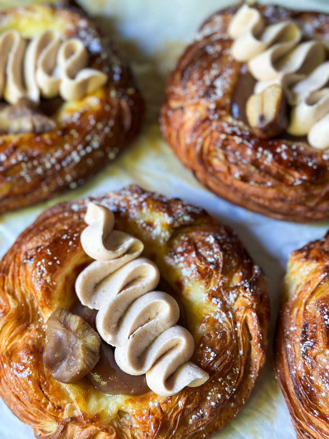 Chestnut praline danish