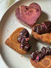 Load image into Gallery viewer, Heart shaped cream filled cruffins
